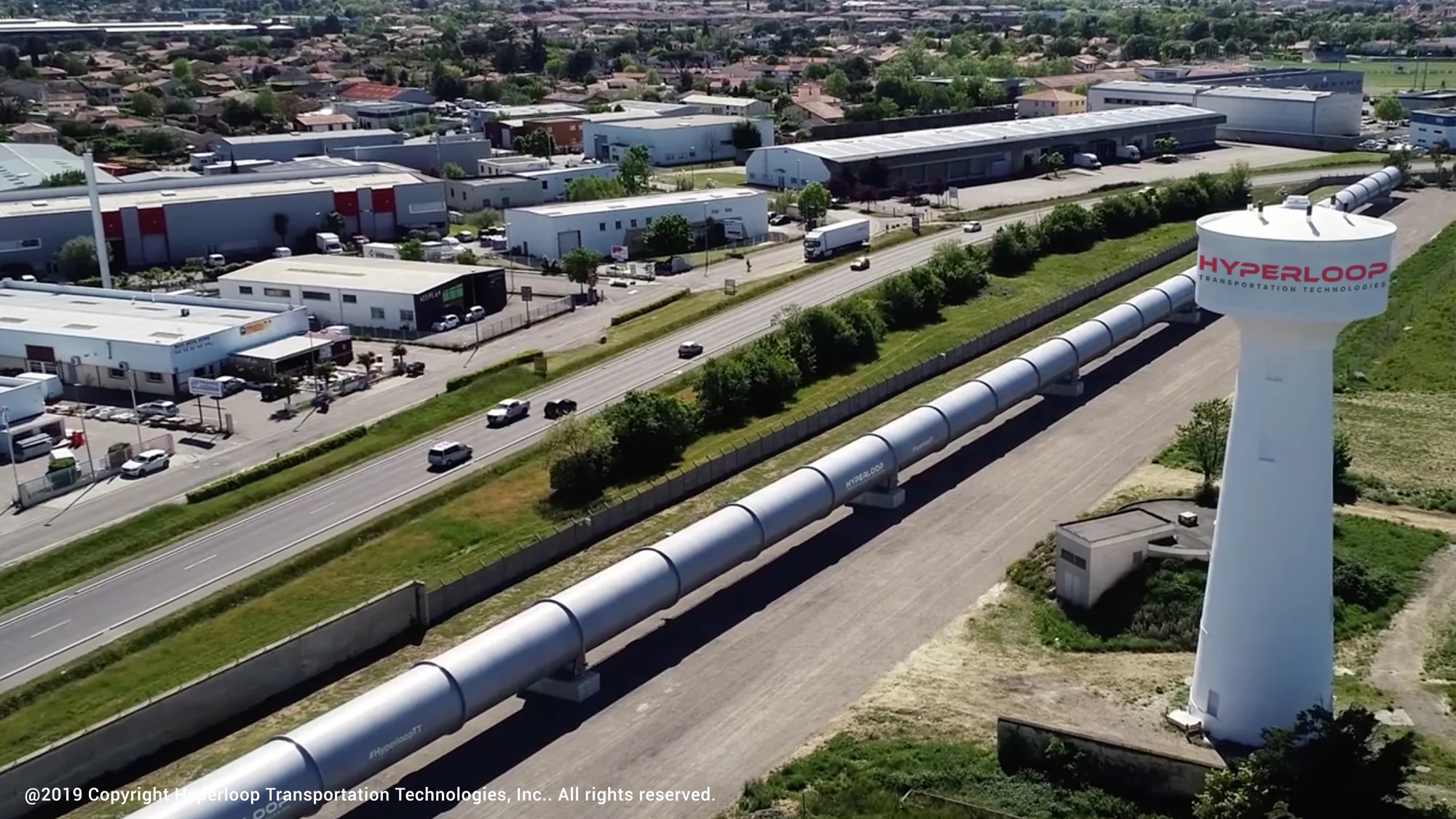 HyperloopTT system in Toulouse