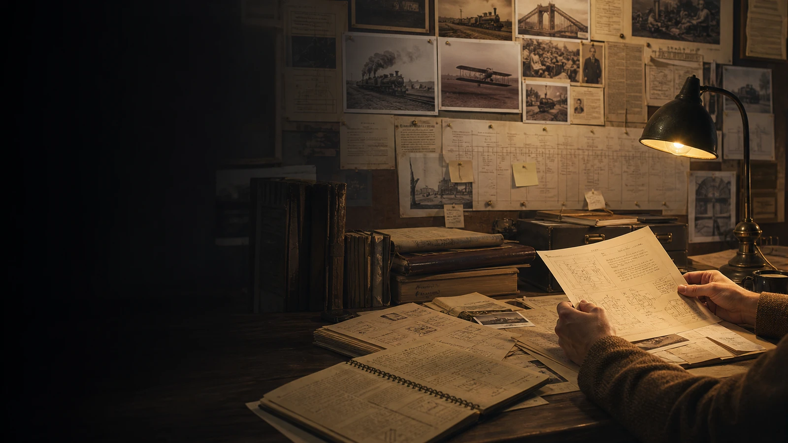 Photorealistic concept visualisation of a historical transport research archive