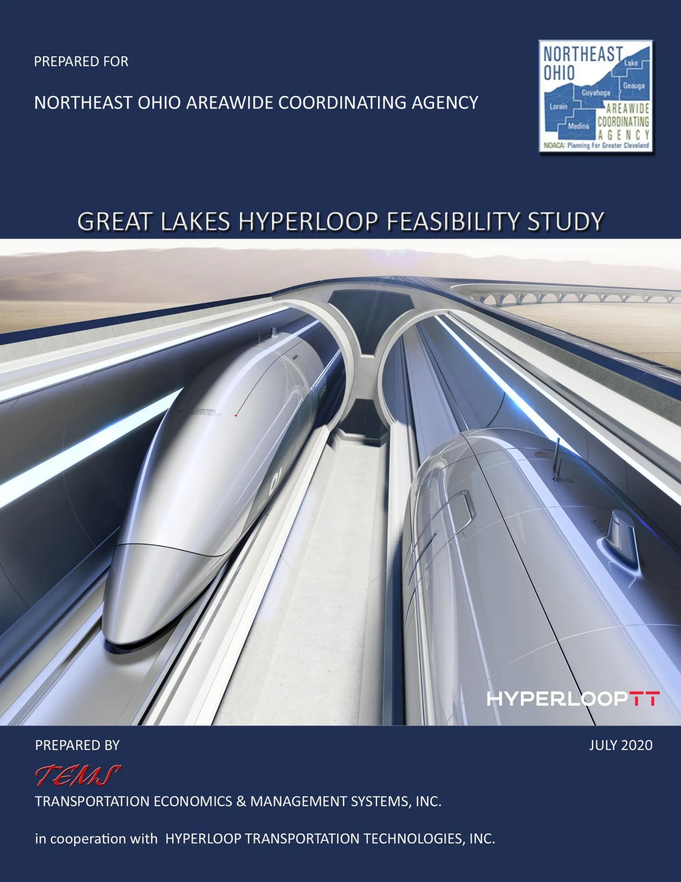 The proposed Chicago–Cleveland–Pittsburgh hyperloop corridor