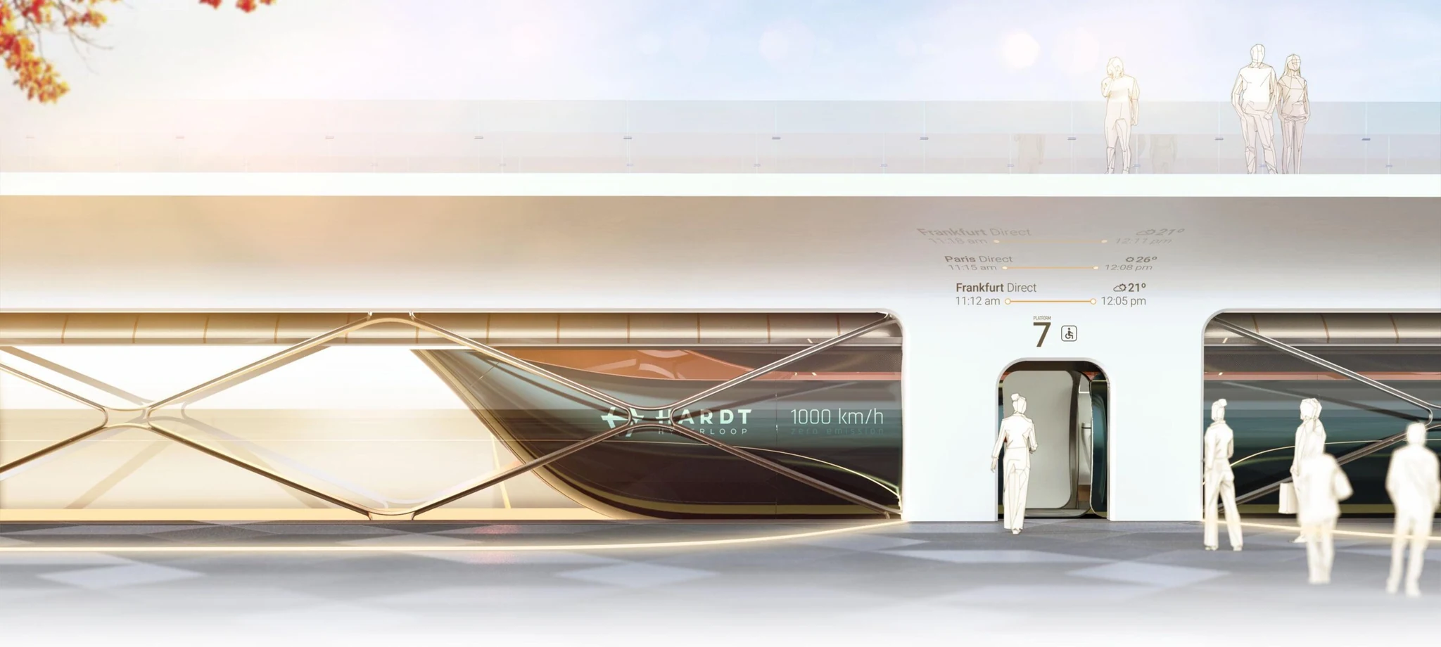 Hardt's station concept for the Hanover–Bielefeld corridor