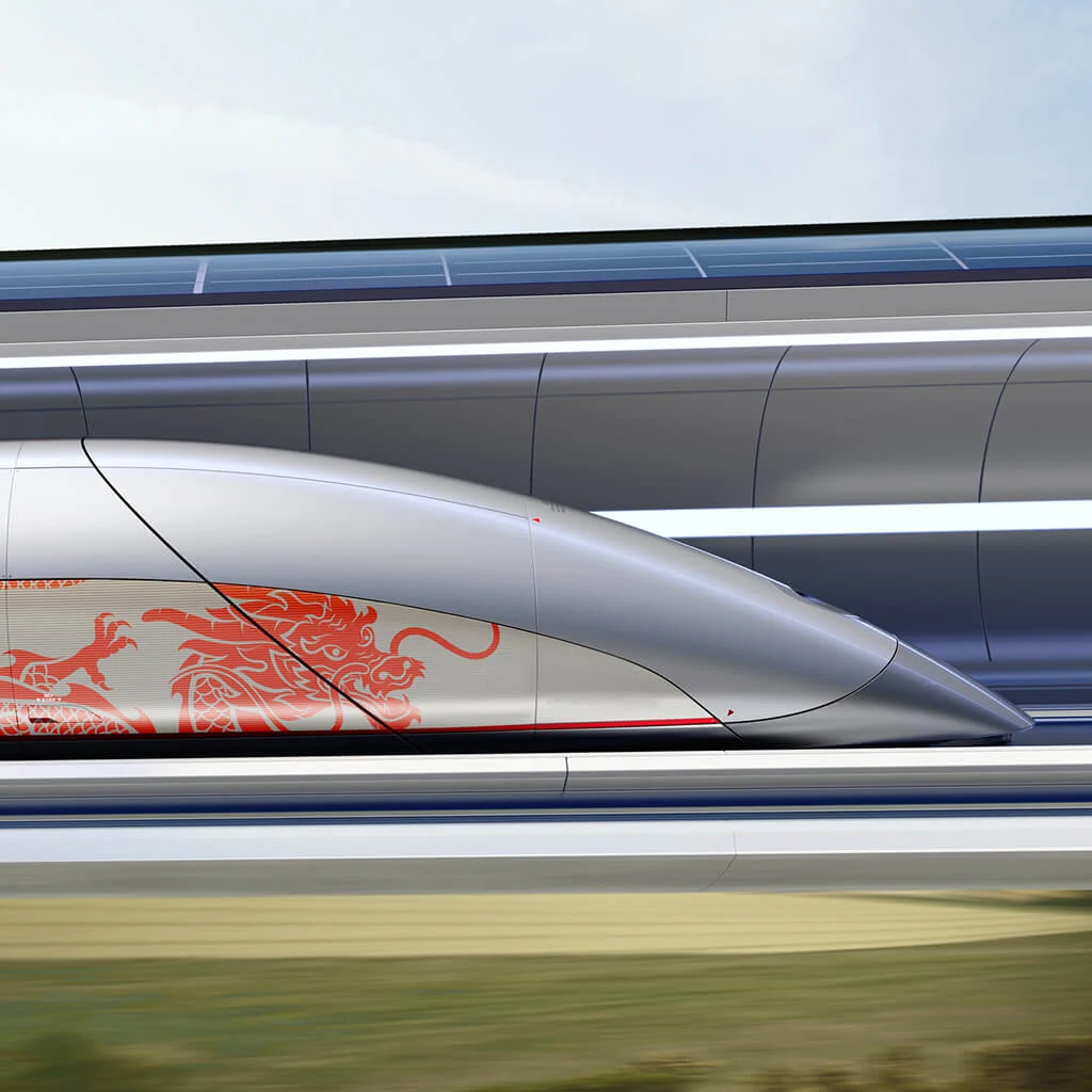 HyperloopTT's capsule concept for the Tongren–Fenghuang Airport route