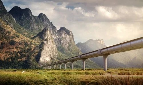 TransPod's proposed Bangkok–Chiang Mai line with a Phuket extension