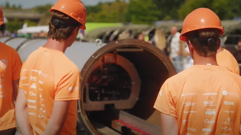 Student teams and prototypes at European Hyperloop Week 2021