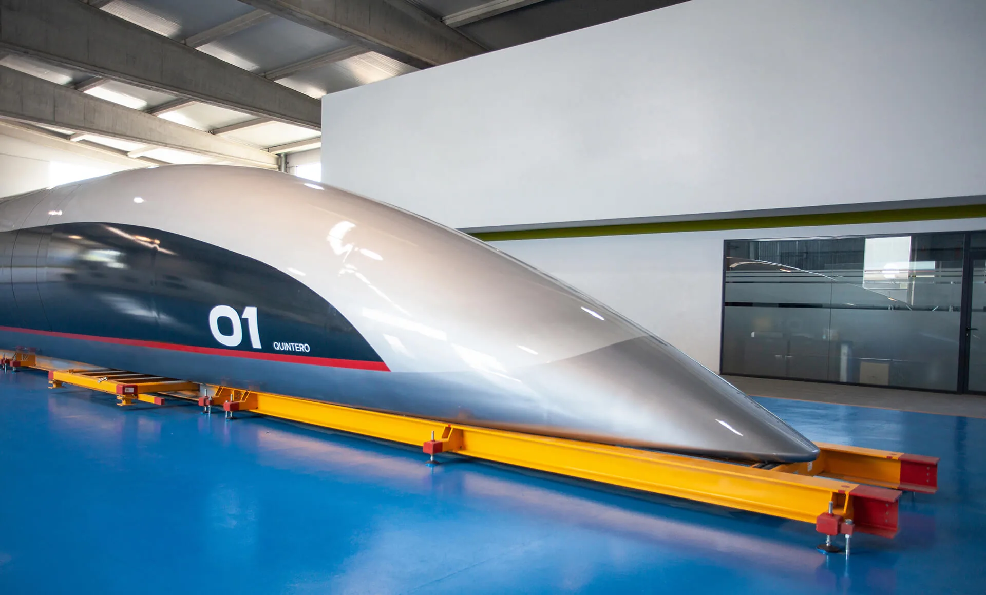 HyperloopTT full-scale passenger capsule Quintero One
